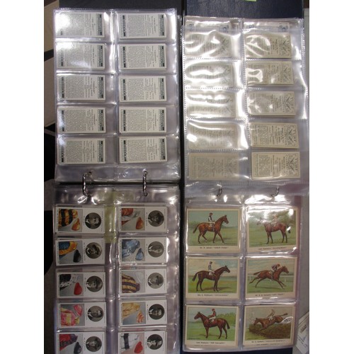 18a - Coln. of complete and part sets, in albums, in variable cond., incl. Anstie Racing Series 1-50 set, ... 