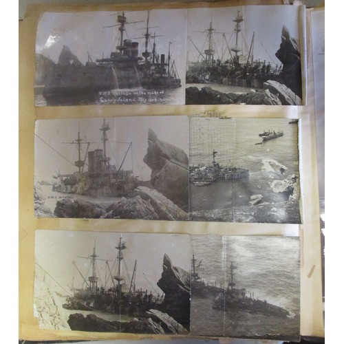 83 - Royal Naval Air Service pioneer interest scrapbook relating to Robert Peel Ross RN/RNAS/RAF includin... 