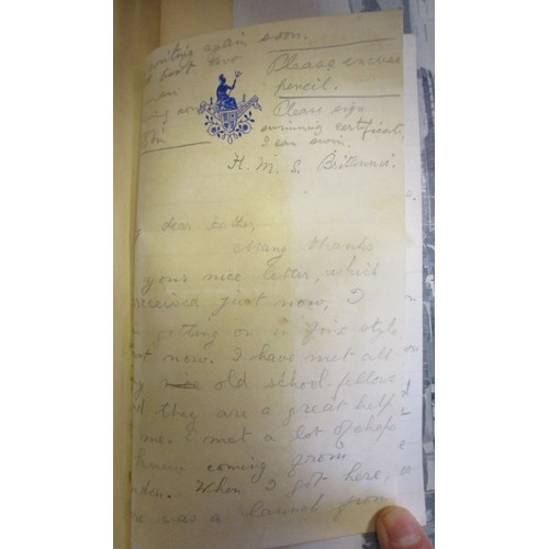 83 - Royal Naval Air Service pioneer interest scrapbook relating to Robert Peel Ross RN/RNAS/RAF includin... 