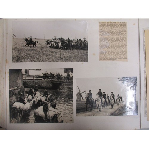 77 - Two 1914-1920s photo albums/scrap books belonging to Cecily Gaisford St Lawrence of Howth Castle in ... 