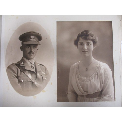 77 - Two 1914-1920s photo albums/scrap books belonging to Cecily Gaisford St Lawrence of Howth Castle in ... 