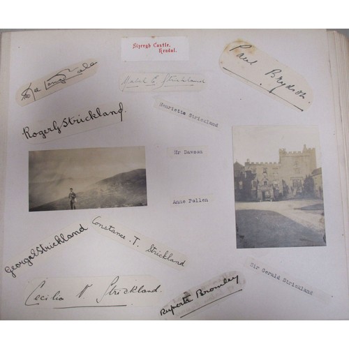 77 - Two 1914-1920s photo albums/scrap books belonging to Cecily Gaisford St Lawrence of Howth Castle in ... 