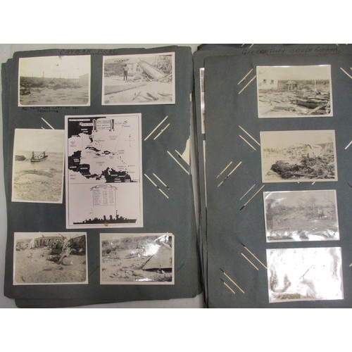 84 - Range of photo albums with:
1. Collection in 3 photo albums and loose attributed to 1427847 LAC J.M.... 