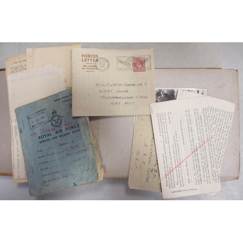 84 - Range of photo albums with:
1. Collection in 3 photo albums and loose attributed to 1427847 LAC J.M.... 