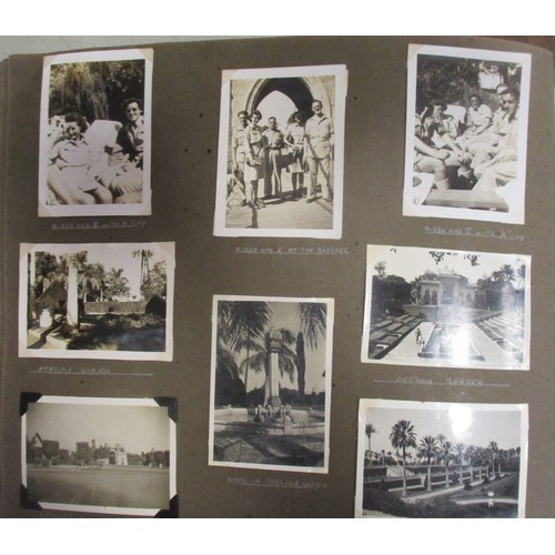 84 - Range of photo albums with:
1. Collection in 3 photo albums and loose attributed to 1427847 LAC J.M.... 