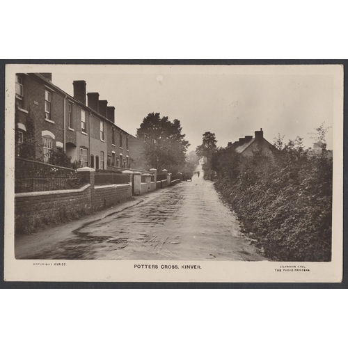137 - Staffordshire. Coln. in 3 large and 1 modern small albums with RP and ptd. throughout. Kinver coln. ... 