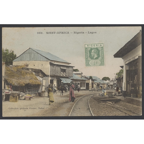 152 - Foreign. Africa. Misc. coln. of towns, villages, events native life etc. Togo, Sierra Leone, Madagas... 