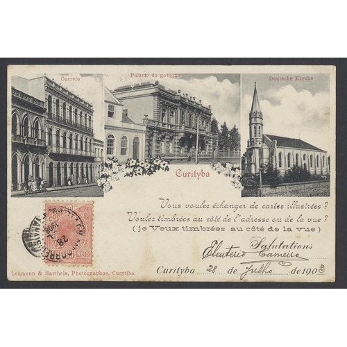 175 - Foreign. South America. Misc. coln. with better cards of industry, railway interest, few early, port... 