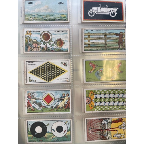 19 - Album of mainly complete sets in mixed condition incl. Major Drapkin 1926 Optical Illusion, 1928 The... 