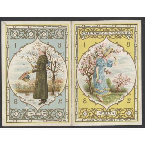 230 - Children related items. Calendar of the Seasons Kate Greenaway 1882 and 1883, Calendar of the Months... 