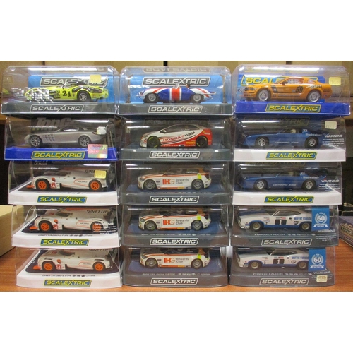 262 - Scalextric. Modern range of racing cars, generally mint in excellent to mint boxes, with C2888, C298... 