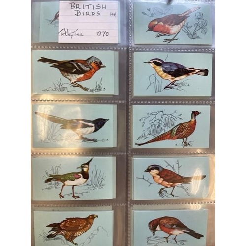 33 - Misc. coln of mainly complete bird themed sets in 6 albums, generally mixed condition, incl. Hornima... 