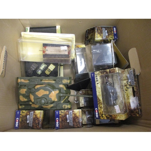 339 - Military collection including Corgi, Victoria, Atlas, Oxford Diecast, De Agostini, Dinky, Matchbox, ... 