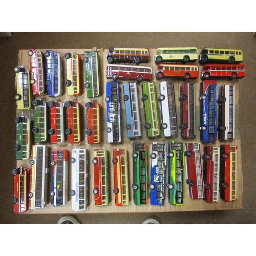 342 - Collection of unboxed Corgi, EFE, etc diecast buses, generally excellent. Qty 185 (2B)