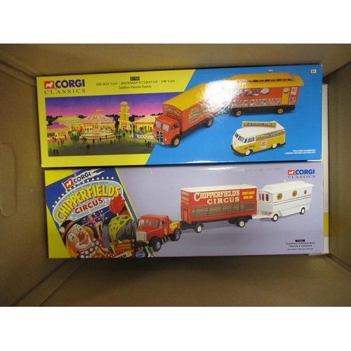 365 - Corgi. Collection including good circus range, haulage, vans etc, odd non-Corgi, mainly mint in exce... 