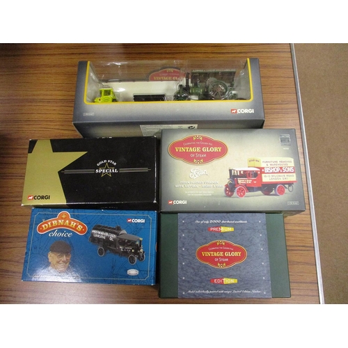 375 - Corgi. Steam range with Vintage Glory (9) including Nos 80102, 80307, 80007, 80008, 80202 etc, Fred ... 