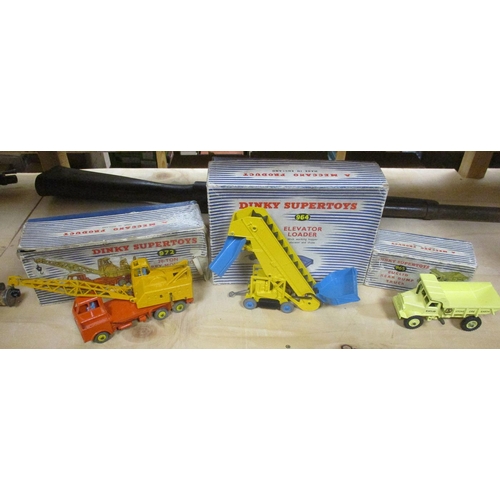 383 - Dinky. Range of diecast construction vehicles, generally excellent in good to very good boxes, with ... 