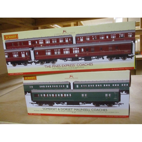 523 - Hornby. Collection of OO gauge locomotive, coaches and wagons, generally mint in near mint boxes, wi... 