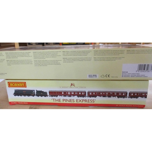 530 - Hornby. Range of OO gauge locomotive and coach sets, generally mint in near mint boxes, with R2436, ... 