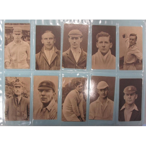 22 - Collection of cricket sets and part sets, in 3 albums, in variable cond., incl. Gallaher Famous Cric... 
