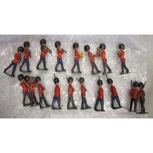 294 - Earlier collection of unboxed British & Scottish infantry, Guards and bands figures by Britains, Joh... 