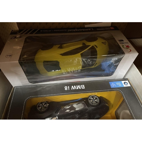 252 - Collection of Radio Control race cars generally mint in excellent to near mint boxes including Rasat... 