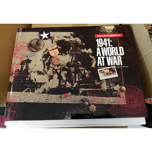 101 - World War II. With 8 vols 'History of World War II' coln and loose. Incl coin covers, M/S etc. Also ... 