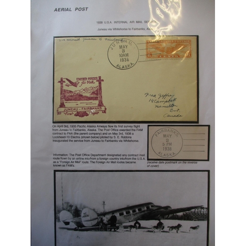 105 - Aerial Post. 1923-1989 Air largely flown covers, aerogrammes & stamps coln in two large well-filled ... 