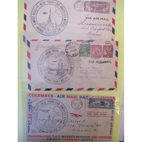 105 - Aerial Post. 1923-1989 Air largely flown covers, aerogrammes & stamps coln in two large well-filled ... 