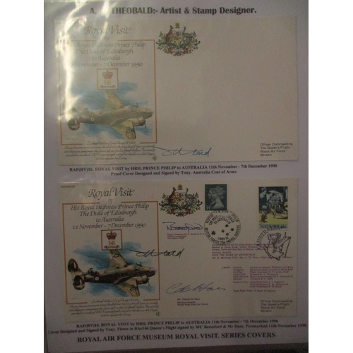 115 - Tony Theobald. Royal Air Museum covers – coln in two boxed Lindner binders 1969-1993, covers (some f... 