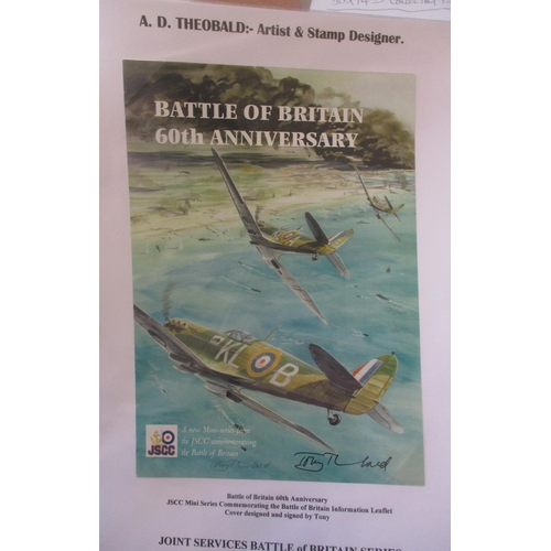 116 - Tony Theobald. Royal Air Force Museum – Battle of Britain and RAF Stations & Towns in boxed Lindner ... 