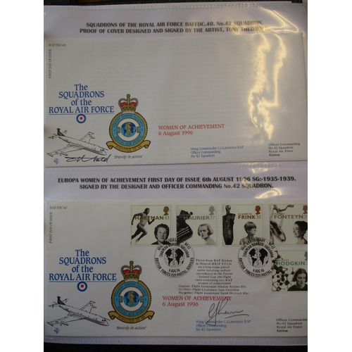 119 - Tony Theobald. Royal Air Force Museum Covers – ‘Squadrons of the Royal Air Force’ covers 1994-1998, ... 