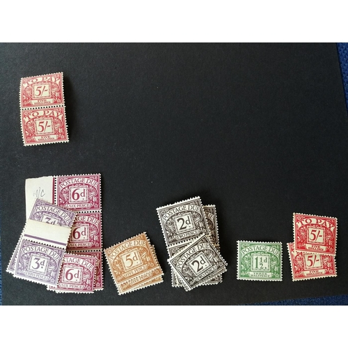 359 - Postage Dues. QEII M/U range in mixed condition, main strength in dupl mint h/v's incl 1955-7 2/6d b... 