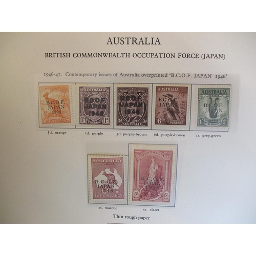 6 - BC M/UM coln in two SG New Age Stamp Albums incl Aden & States, Australia British Commonwealth Occup... 