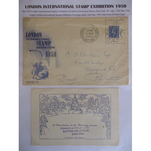 90 - London International Philatelic Exhibitions. 1900-2000 Excellent researched and written-up exhibitio... 