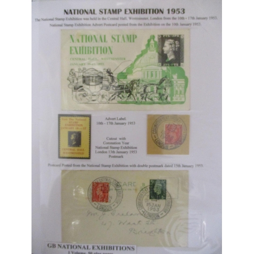 98 - Stampex. Four large binders of Stampex Philatelic Exhibitions, written-up with 1953-2009 stamps, cov... 