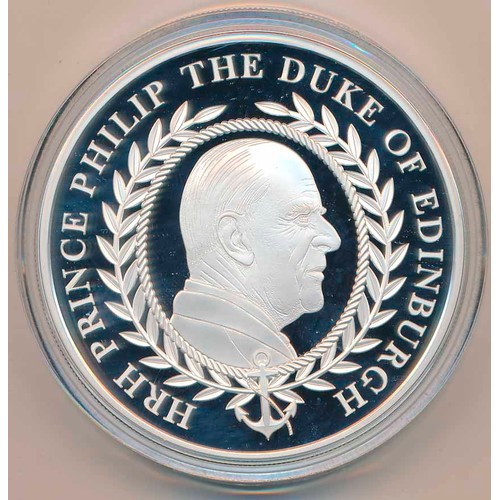 523 - 2021 5oz boxed silver proof Duke of Edinburgh commemorative medal. (Y)