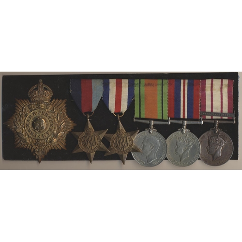 167 - 1939-1945, France and Germany Stars, Defence Medal, BWM and 1915 NGSM Palestine 1945-48 clasp to PLY... 