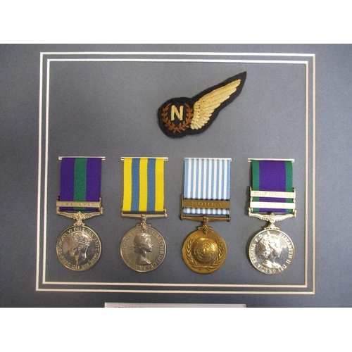 189 - 1923 GSM (KGVI) Malaya clasp, 1951 Korea Medal, UN Korea Medal and 1962 GSM 2 clasps Borneo, Malay P... 