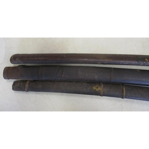 216 - Collection with 1891 Volunteer Pattern sword bayonet & scabbard by Wilkinson, pommel marked M/4 A&SH... 