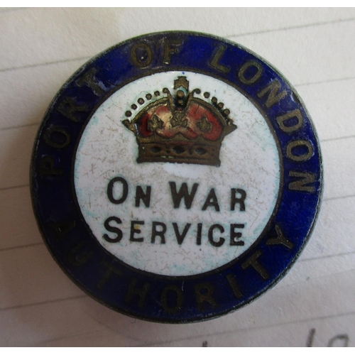 220 - War Service lapel and pin badge collection mostly enamelled with Russia War Service, War Service Aus... 