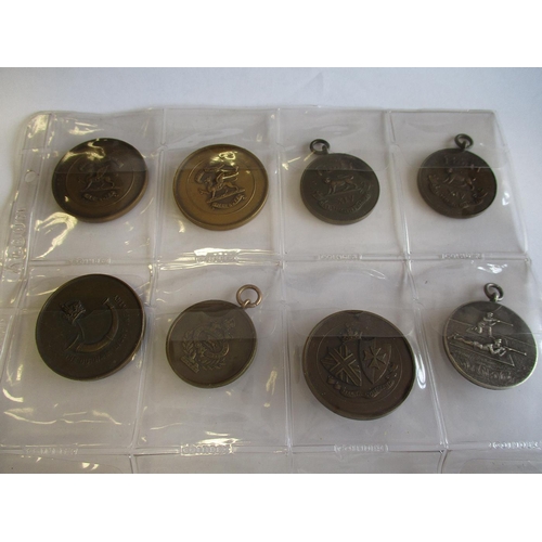 242 - Collection of 22 regimental and similar badges and prize medals including WW1 silver 6th DG From the... 