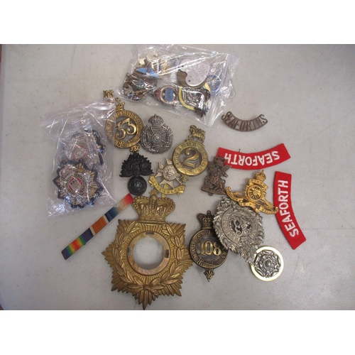 242 - Collection of 22 regimental and similar badges and prize medals including WW1 silver 6th DG From the... 