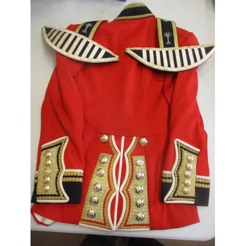 244 - Welsh Guards officer's ceremonial red tunic jacket made by J. Dege & Sons Ltd, Savile Row, heavily e... 