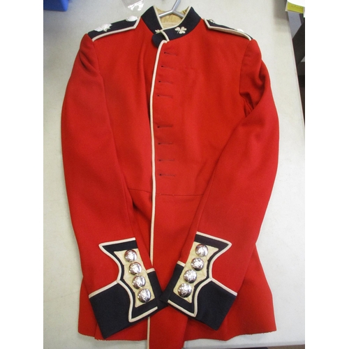 245 - Range of Guards ceremonial red tunic jackets with Grenadier Guards drummer's tunic by Hobson & Sons,... 