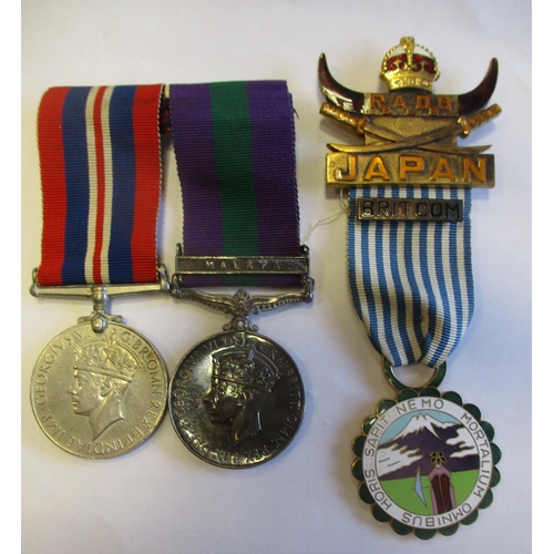 29 - Range with 1. WW2 BWM and 1923 GSM Palestine 1945-48 clasp to 14485008 Pte R W Goodson R Warwick ext... 