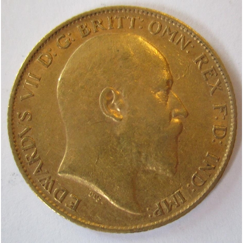 360 - IG lot - documents required. 1907 half sovereign fine. (Y)