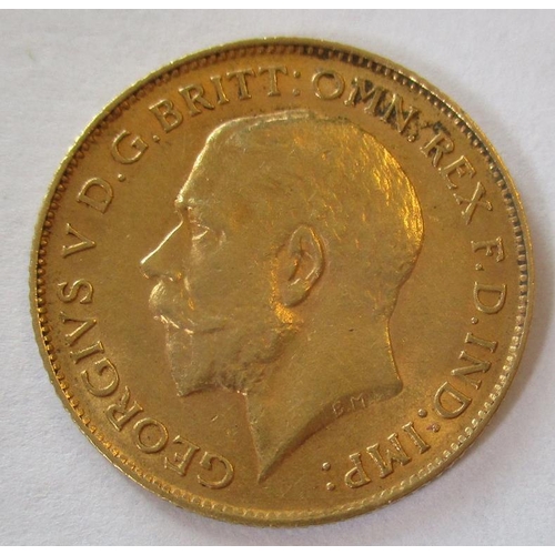 375 - IG lot - documents required. 1912 half sovereign fine. (Y)