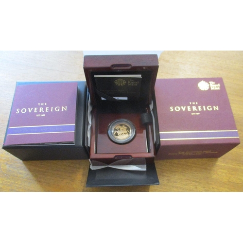 427 - IG lot - documents needed. 2015 Fifth Portrait First Edition boxed proof sovereign FDC, by Royal Min... 