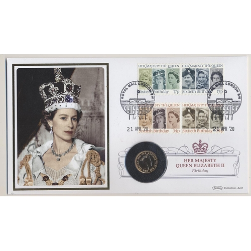 482 - IG lot – documents required. 2020 Queens Birthday gold sovereign inset in Harrington & Byrne present... 